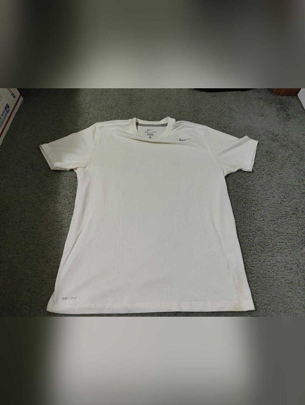 Nike White Short Sleeve Dri-FIT Tee